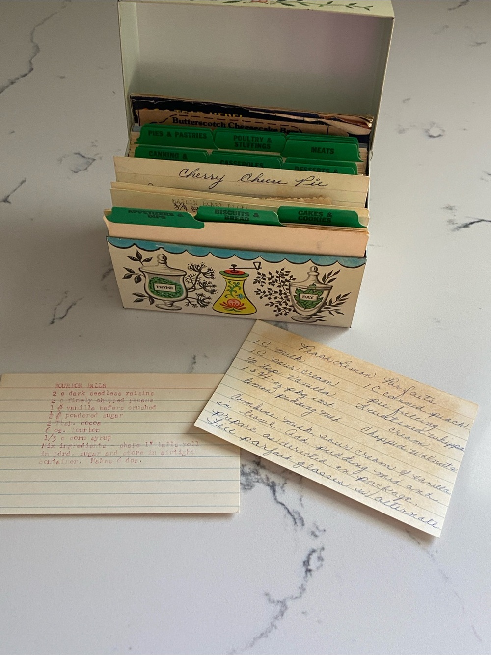 Vintage Chein Recipe Box Tin Recipe Card Box 1964 Pillsbury Booklet